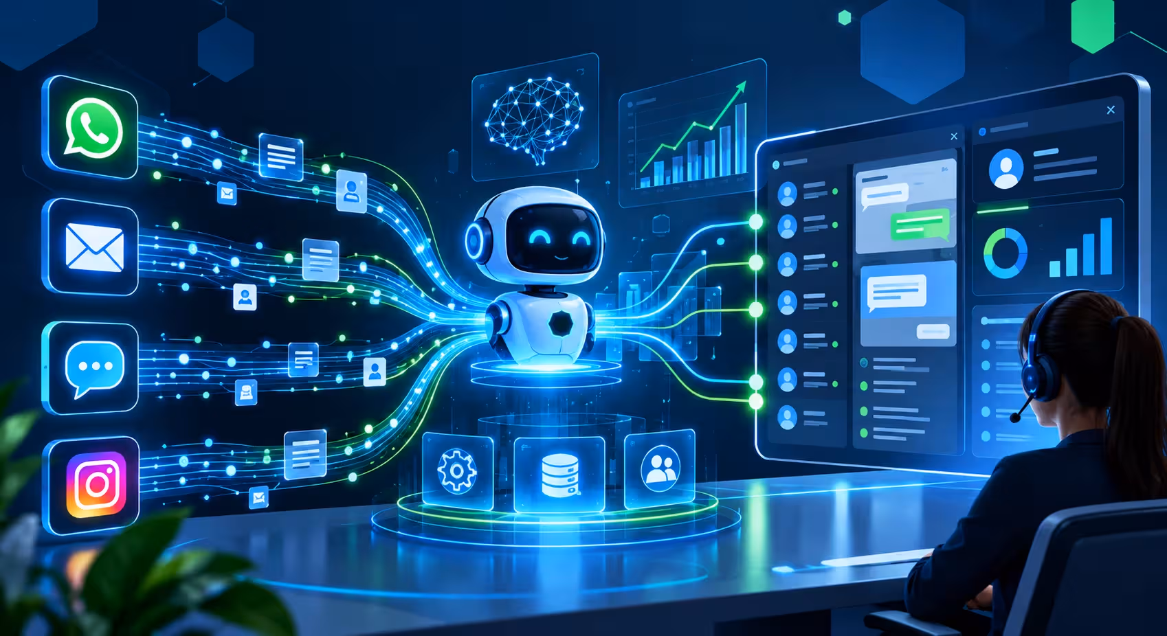 IA no atendimento omnichannel: como prever intenções e automatizar a triagem